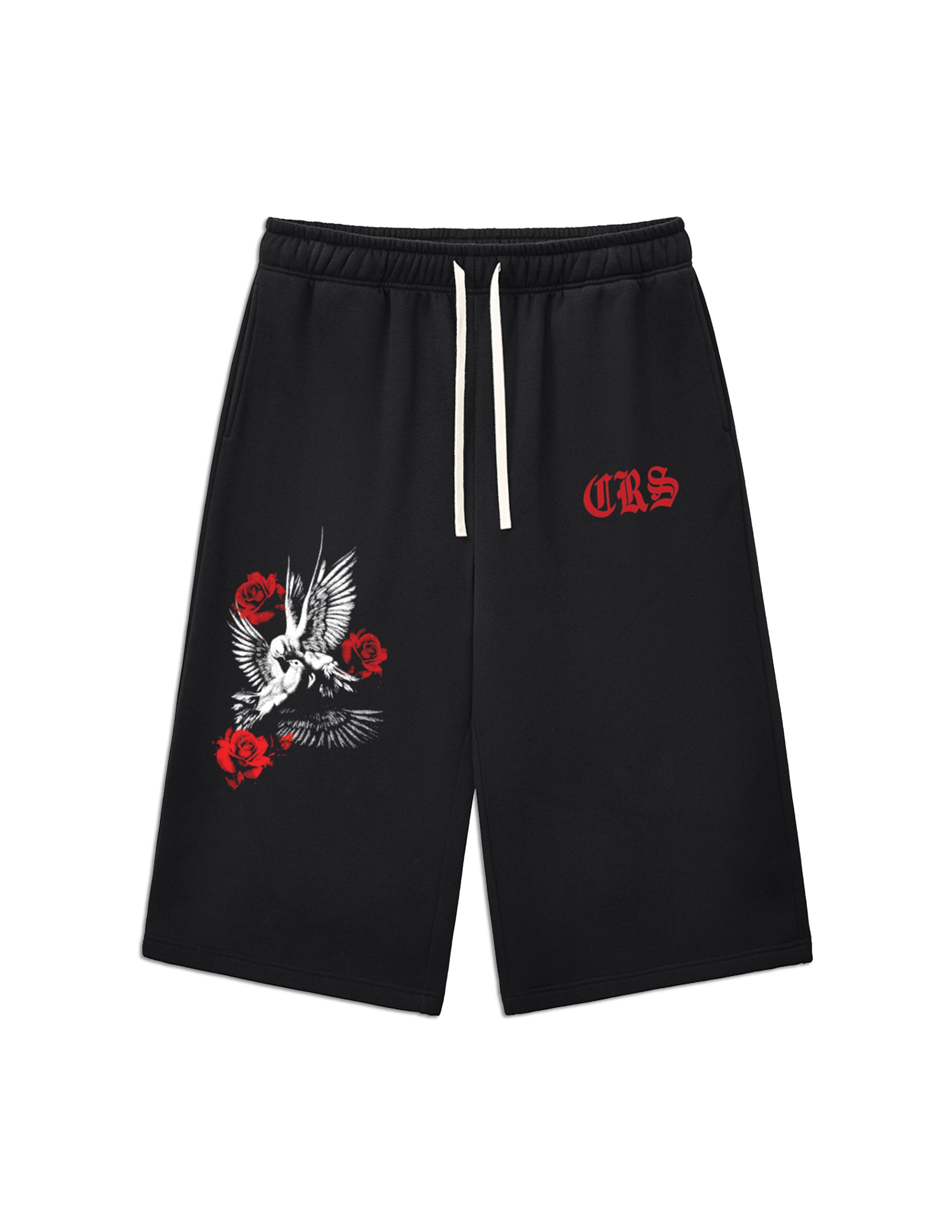 "Doves & Roses" 3/4 Fleece Sweats