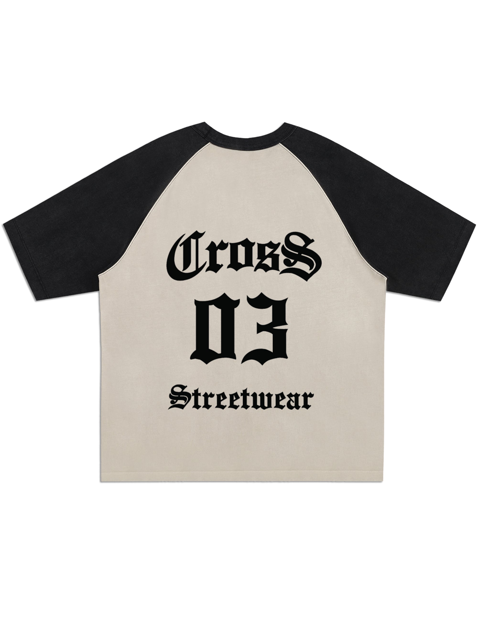 "Cross star" Raglan Sleeve T-Shirt