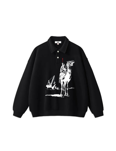 "Hard to Miss" Polo Long Sleeve