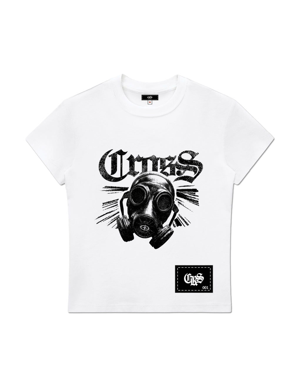 "Masked Cross" Body-Con Tee