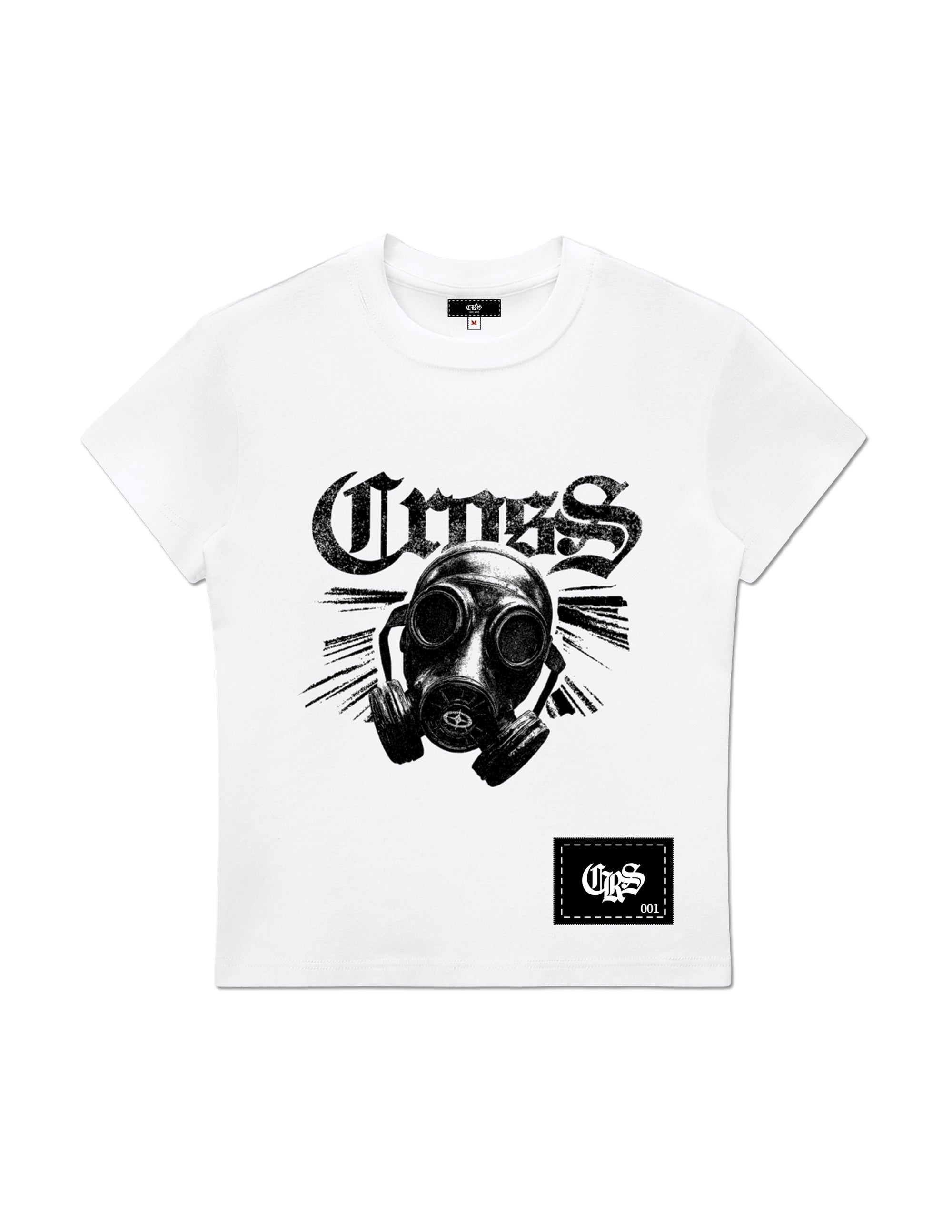 "Masked Cross" Body-Con Tee