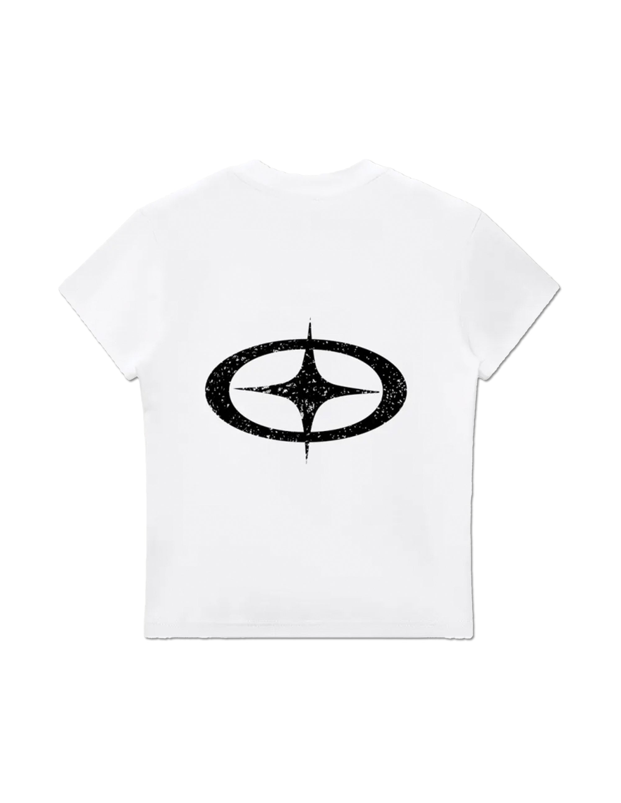 "Masked Cross" Body-Con Tee