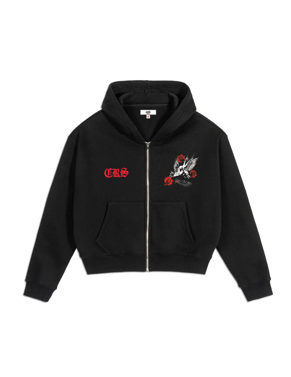 "Doves & Roses" Zip Up Hoodie