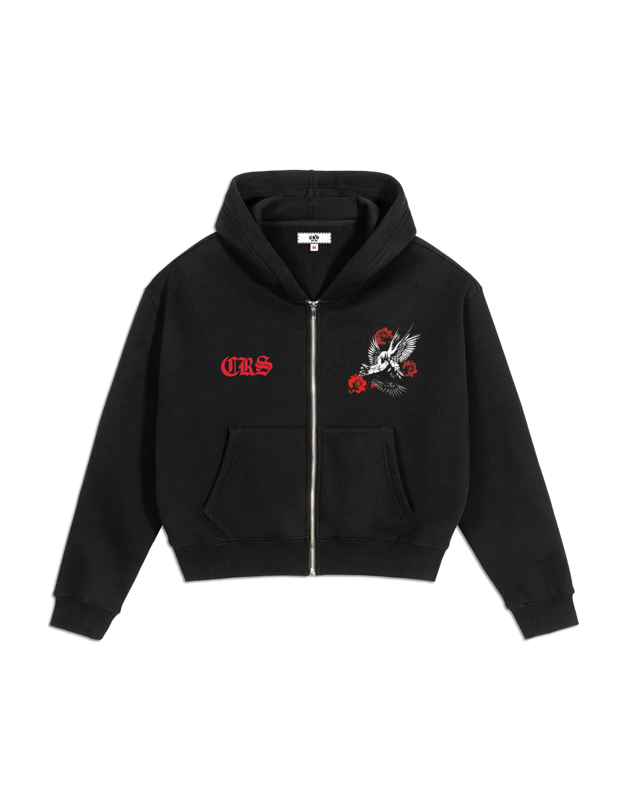 "Doves & Roses" Zip Up Hoodie