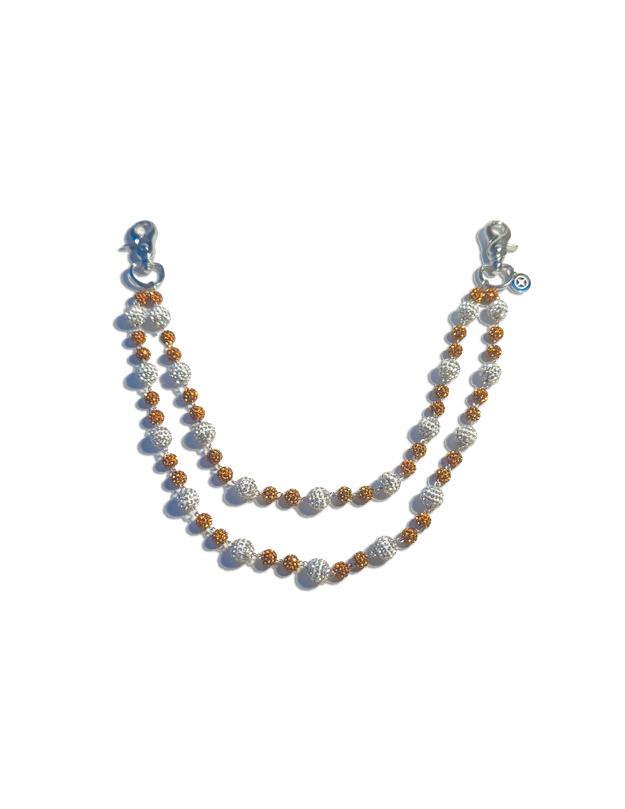 Cross Beaded Pocket Chain (Orange)