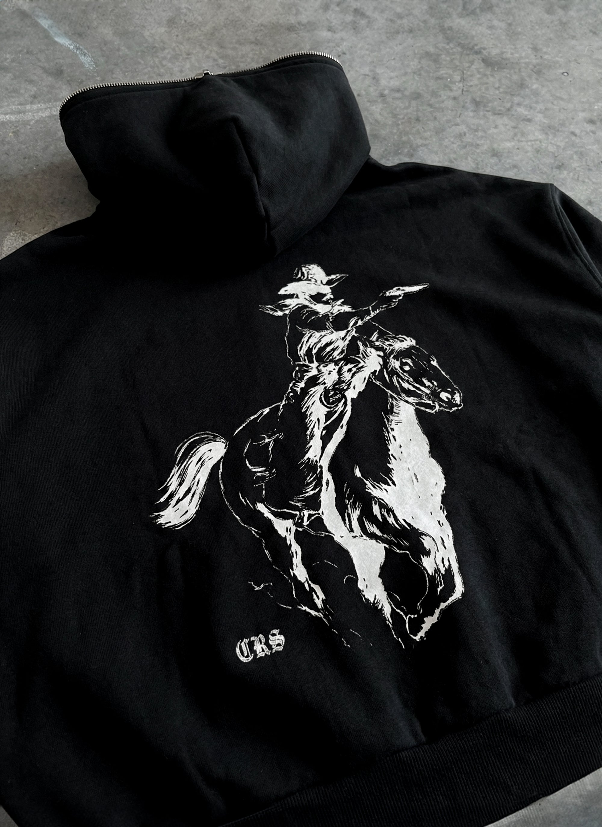 "Outlaw" Fleece Full Zip Hoodie