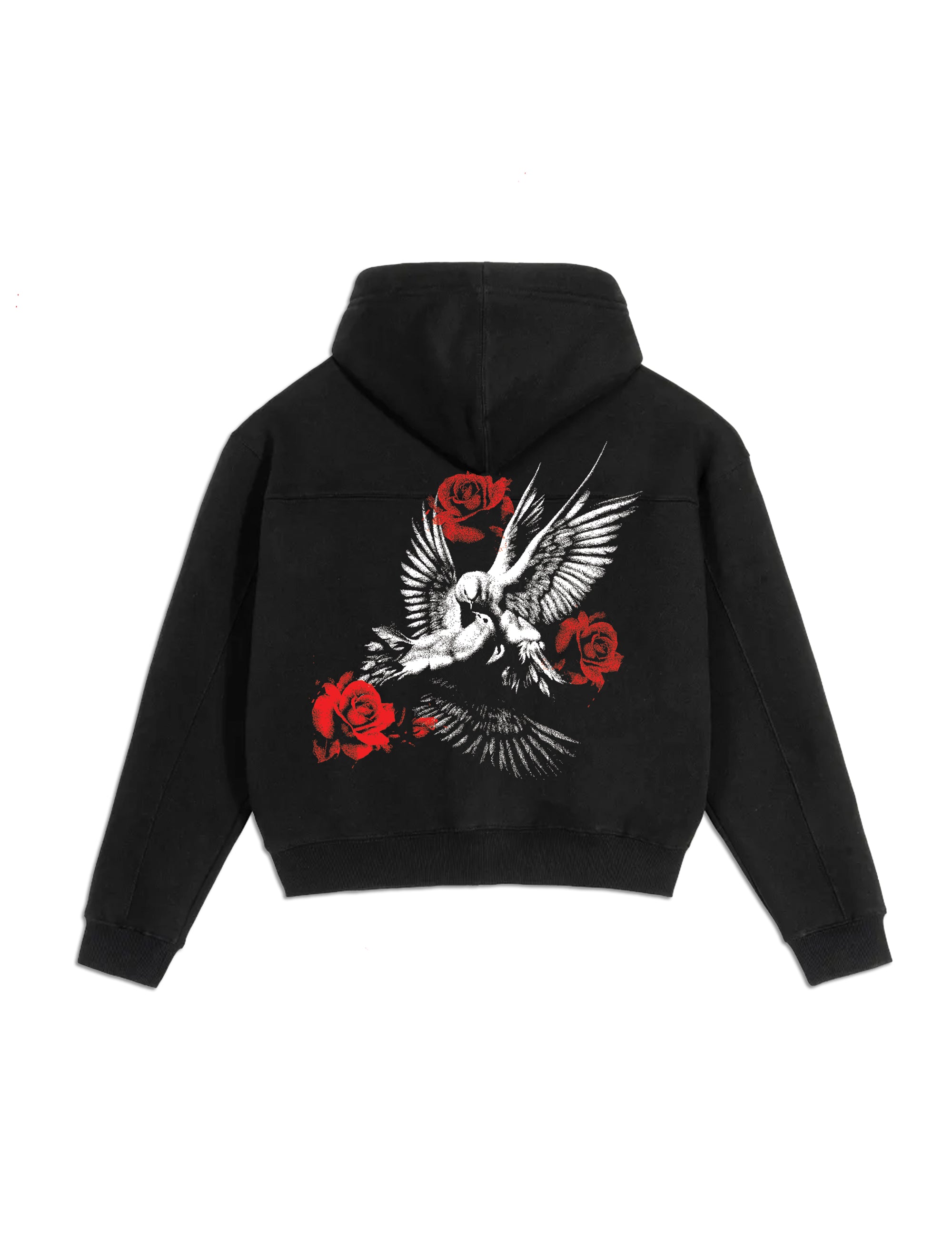 "Doves & Roses" Zip Up Hoodie