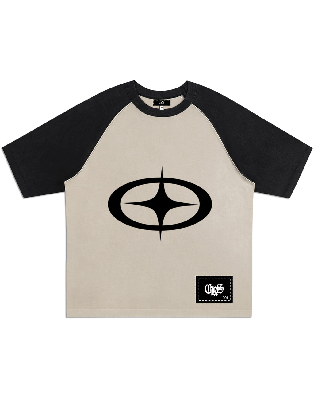 "Cross star" Raglan Sleeve T-Shirt