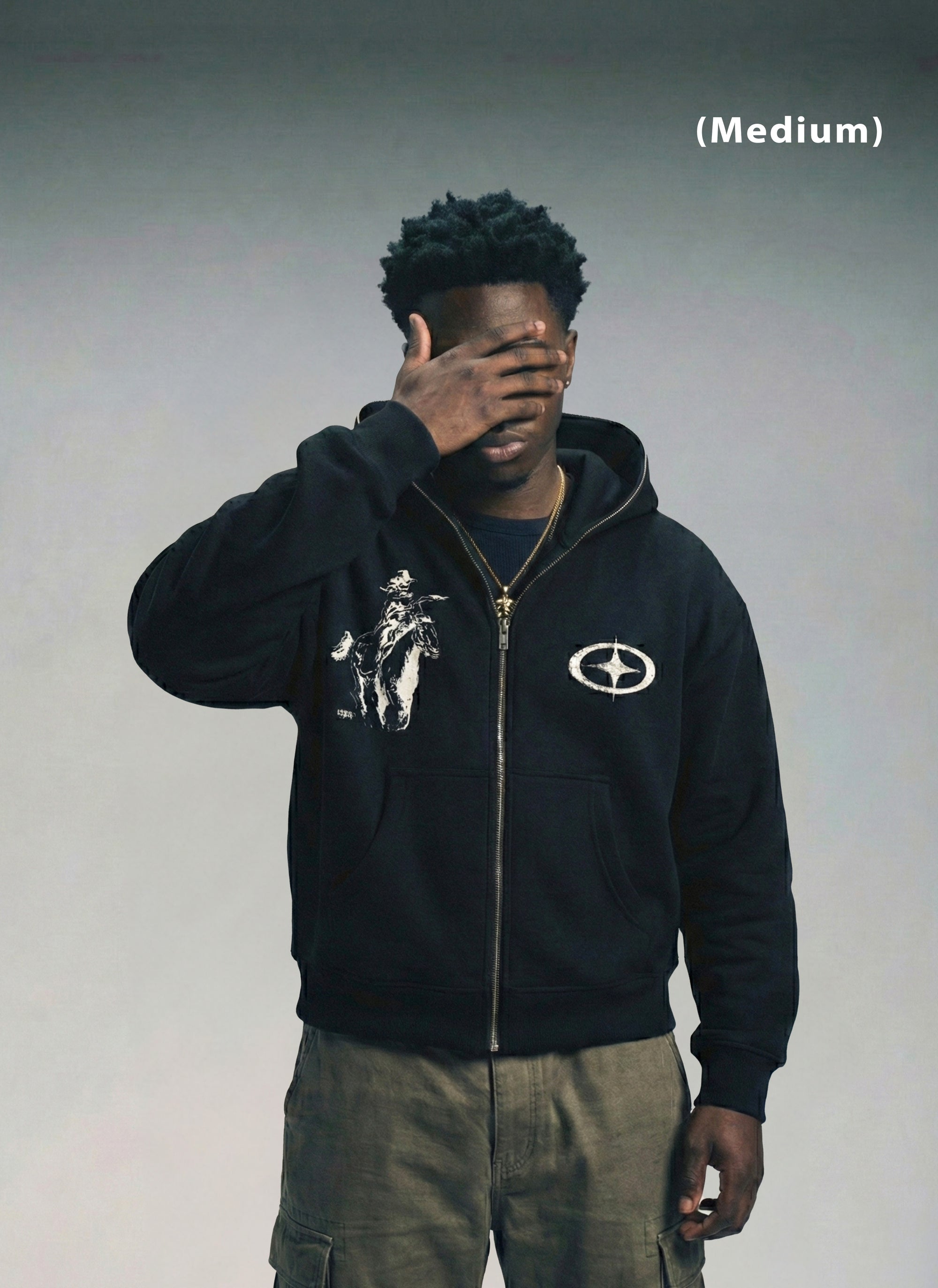 "Outlaw" Fleece Full Zip Hoodie